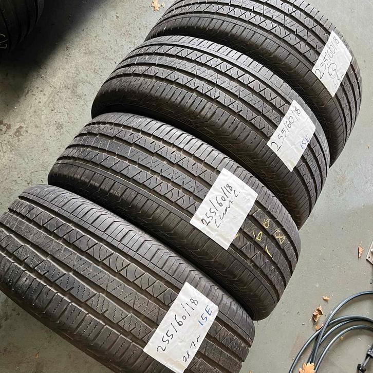 4 x Continental Cross Contact 255-60-18 4 Seizoenbanden 7mm, Auto-onderdelen, Banden en Velgen, 18 inch, All Season, 255 mm, Personenwagen