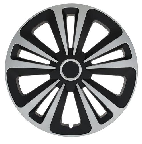 Wieldoppen  Terra Ring Mix Zilver/Zwart 13 Inch, Auto diversen, Wieldoppen, Verzenden