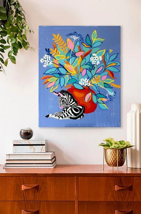 Dobreikin Alexandra - Zebra, Antiek en Kunst, Kunst | Schilderijen | Modern