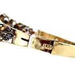 Gouden vintage bangle met roosdiamant en emaille 14 krt/925, Ophalen of Verzenden, Nieuw