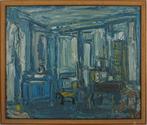 André Cottavoz (1922-2012) - Chambre bleue : Latelier des, Antiek en Kunst, Kunst | Schilderijen | Klassiek