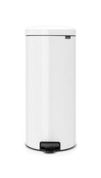 NewIcon pedaalemmer 30 liter met kunststof binnenemmer White, Huis en Inrichting, Woonaccessoires | Prullenbakken, Nieuw, Verzenden