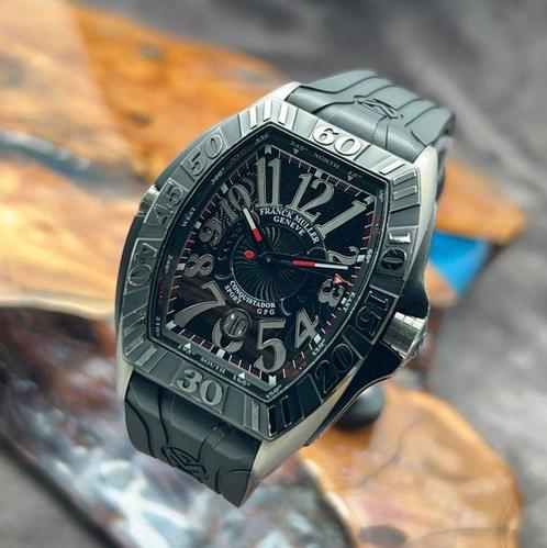 Franck Muller - Conquistador Grand Prix Black Automatic -, Sieraden, Tassen en Uiterlijk, Horloges | Heren