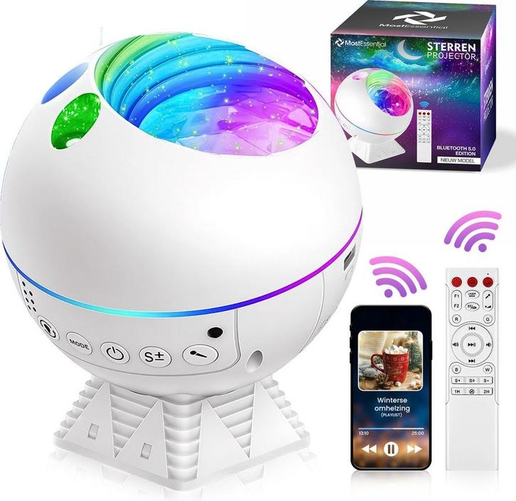 2dekans | MostEssential Premium Sterren Projector -, Audio, Tv en Foto, Luidsprekers, Zo goed als nieuw, Ophalen of Verzenden