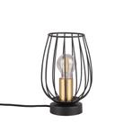 LED Tafellamp - Trion Rigo - E27 fitting - Rond - Mat Zwart, Nieuw, Overige typen, Led, Ophalen of Verzenden