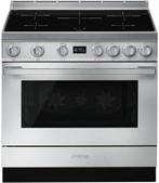 Smeg CPF9IPX inductie fornuis - roestvrijstaal, Verzenden, 60 cm of meer, Nieuw, Energieklasse A of zuiniger