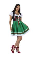 Dirndl 2-dlg., zwart/groen, Carmenblouse, Verzenden, Nieuw