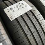 2 x Continental EcoContact 6 235-55-18 Zomerbanden 5,5mm, 18 inch, Gebruikt, Ophalen of Verzenden, 235 mm