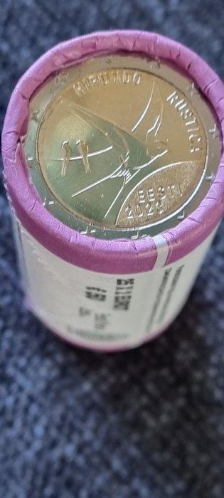 Estland. 2 Euro 2023 Hirundo rustica (25 coins) in roll, Postzegels en Munten, Munten | Europa | Euromunten