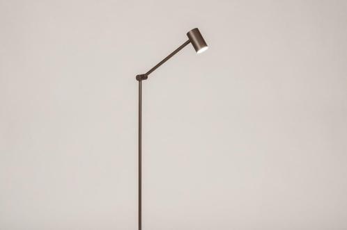 Rietveld Vloerlampen - Bruin - Metaal, Huis en Inrichting, Lampen | Vloerlampen, Verzenden