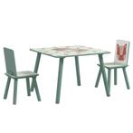 TRUUSK ZONEKIZ Kindertafel Met 2 Stoelen, Kinder Zitgroep Me, Verzenden, Nieuw