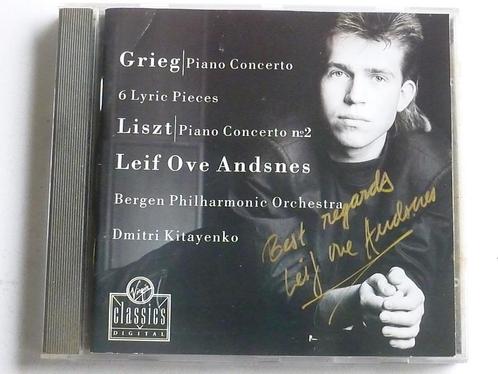 Grieg - Piano Concert / Leif Ove Andsnes (gesigneerd), Cd's en Dvd's, Cd's | Klassiek, Verzenden