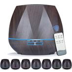 550ML lucht bevochtiger aroma diffuser verdamper verstuiver, Verzenden, Nieuw