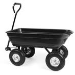 Tuinkar met kiepfunctie - 75 liter - staal - zwart, Tuin en Terras, Ophalen of Verzenden, Nieuw