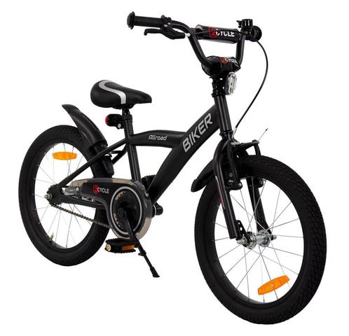 2Cycle Biker kinderfiets 18 inch (5 tot 7 jaar) voor jongens, Fietsen en Brommers, Fietsen | Jongens, 18 inch, Nieuw, Verzenden