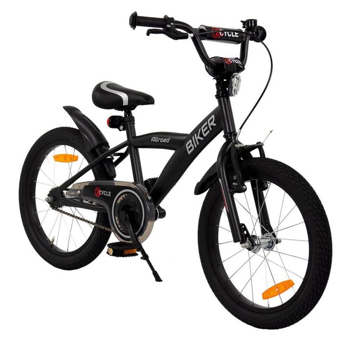 2Cycle Biker kinderfiets 18 inch (5 tot 7 jaar) voor jongens, Fietsen en Brommers, Fietsen | Jongens, 18 inch, Nieuw, Verzenden