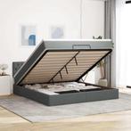 vidaXL Bed poef met matras en LEDs 180x200 cm stof, Eenpersoons, Verzenden, Nieuw, 80 cm