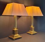 Herda Amsterdam - Tafellamp - Messing - Twee vintage lampen