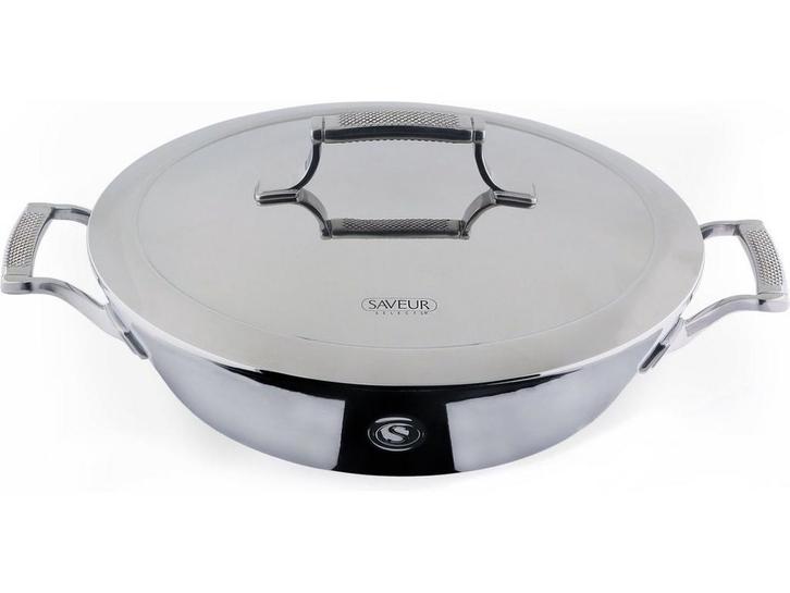 Saveur Selects Hapjespan - Ø30 cm - Tri-Ply RVS - PFAS-vrij, Huis en Inrichting, Woonaccessoires | Overige, Nieuw, Verzenden