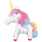 Helium Ballon Unicorn Bloem Leeg 63cm, Verzenden, Nieuw