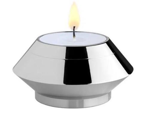 Mini urn waxinelichthouder rvs zilver voor kaars, Huis en Inrichting, Overige Huis en Inrichting, Nieuw