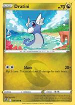 Dratini 129/195 Silver Tempest, Hobby en Vrije tijd, Verzamelkaartspellen | Pokémon, Losse kaart, Nieuw, Foil, Ophalen of Verzenden