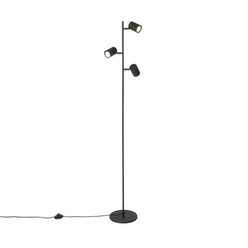 Moderne vloerlamp zwart 3-lichts - Jeana, Huis en Inrichting, Lampen | Vloerlampen, Nieuw, Overige materialen, 150 tot 200 cm
