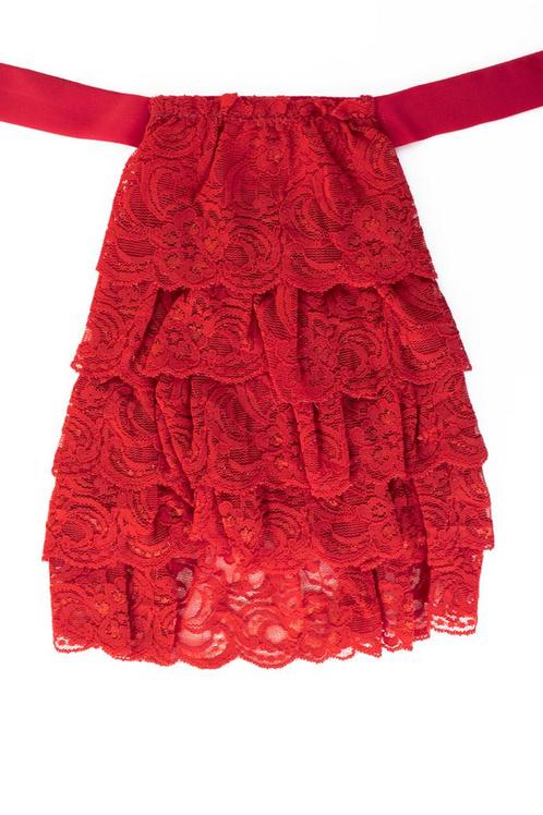 Jabot Kanten Kraag Rood Klassiek Vintage Victoriaans Steampu, Kleding | Heren, Carnavalskleding en Feestkleding, Nieuw, Overige maten