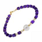 Zonder minimumprijs - Armband - 18 karaat Geel goud Parel -, Nieuw