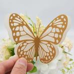 Cake topper 3D decoratie vlinders of muur decoratie met, Hobby en Vrije tijd, Nieuw, Ophalen of Verzenden
