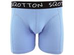 Boxershort - SQOTTON® - Basic - Retro Blauw, Verzenden