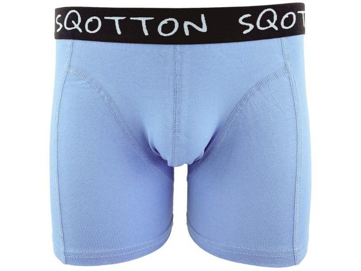 Boxershort - SQOTTON® - Basic - Retro Blauw, Kleding | Heren, Ondergoed, Verzenden