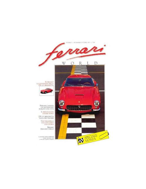 1989 FERRARI WORLD MAGAZIN 3 ITALIAANS, Boeken, Auto's | Folders en Tijdschriften, Ferrari