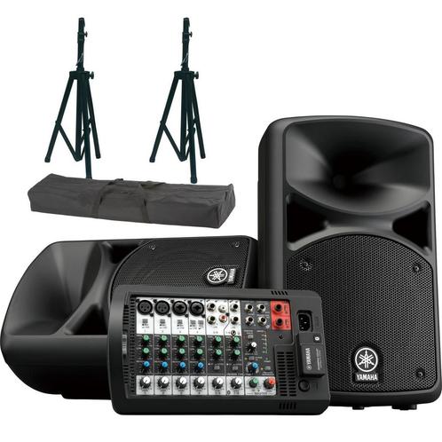 Yamaha Stagepas 400BT + speakerstandkit, Auto diversen, Autospeakers, Verzenden