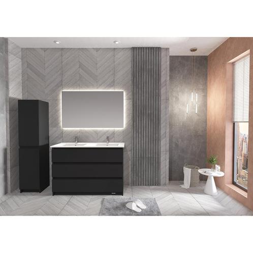 Onderkast BWS Jupiter 120cm 3 Lades Zwart, Doe-het-zelf en Verbouw, Sanitair, Ophalen of Verzenden