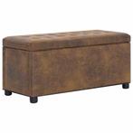 Opberghocker 87,5cm Bruin - Retourdeal - Multifunctioneel!, Minder dan 50 cm, Nieuw, Rechthoekig, 75 tot 100 cm