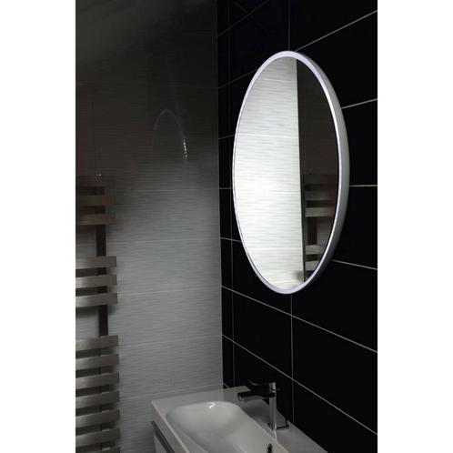 Badkamerspiegel Sapho Float 60 cm LED-Verlichting Frame Wit, Doe-het-zelf en Verbouw, Sanitair, Ophalen of Verzenden