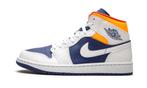 Air Jordan 1 Mid White Laser Orange Deep Royal Blue - 35.5, Verzenden, Nieuw, Sneakers of Gympen