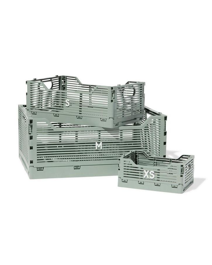 HEMA Klapkrat letterbord recycled mintgroen, Huis en Inrichting, Kasten | Overige, Nieuw, Verzenden