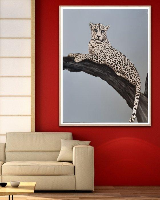 Alla Faber - Silver Vigil XXL, Antiek en Kunst, Kunst | Schilderijen | Modern