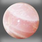 Gepolijste bol in Roze kwarts - 90 mm - Hoogte: 90 mm -