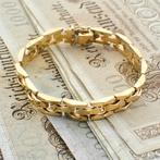 8 Krt. Bismarck schakel armband | 18,5 cm (gouden armband), Sieraden, Tassen en Uiterlijk, Antieke sieraden, Ophalen of Verzenden