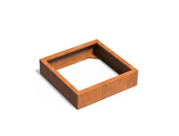 Cortenstaal plantenbak CARREZ Connect 80x80x20cm., Tuin en Terras, Bloembakken en Plantenbakken, Nieuw, Verzenden