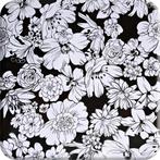 Mexicaans Tafelzeil Vintage flower - 120 x 180 cm - Zwart, Huis en Inrichting, Keuken | Textiel, Verzenden, Nieuw