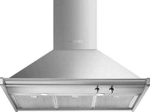 Smeg KD90HXE wand afzuigkap - roestvrijstaal - 90 cm. breed, Witgoed en Apparatuur, Afzuigkappen, Vrijstaand, Wandschouwkap, Nieuw
