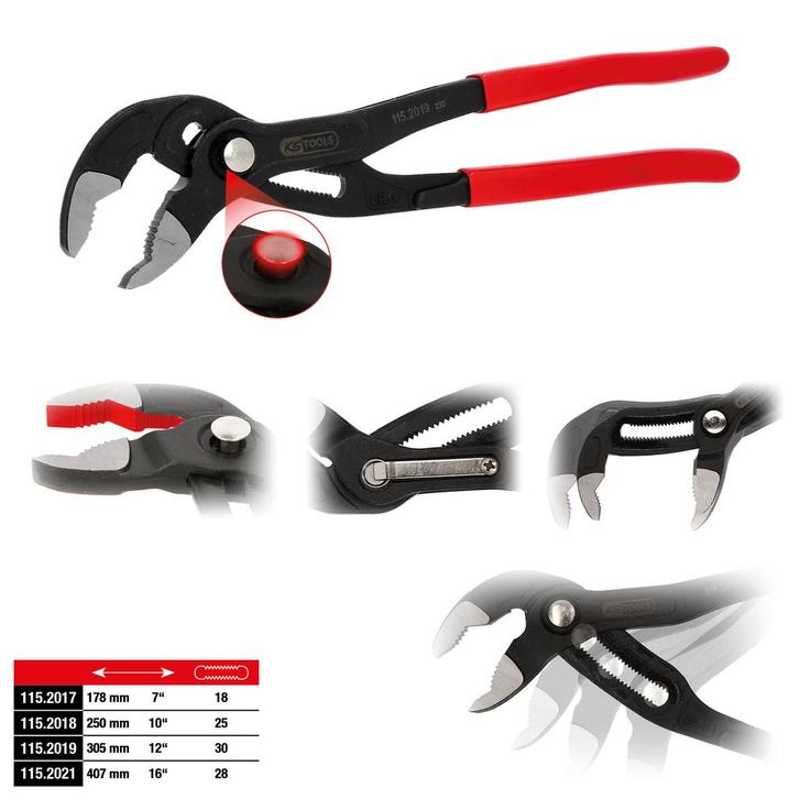 KS Tools Waterpomptang 407mm – XXL Spanbereik, Auto diversen, Autogereedschap, Nieuw, Verzenden