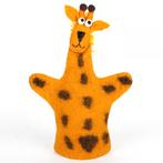 Vilten Handpop Giraffe  - 35cm NIEUW, Nieuw, Ophalen of Verzenden