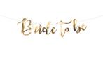 Banner Bride to be Goud - 80x19cm, Kleding | Dames, Ophalen of Verzenden, Nieuw