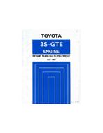1987 TOYOTA CELICA 4WD 3S-GTE MOTOR WERKPLAATSHANDBOEK