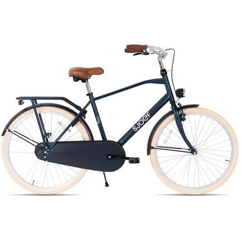 SJOEF City Jongensfiets 24 inch - Mat Blauw, Fietsen en Brommers, Fietsen | Kinderfietsjes, 20 inch of meer, Verzenden